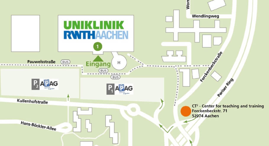 CT2 - Anfahrt zum inhouse-Workshop