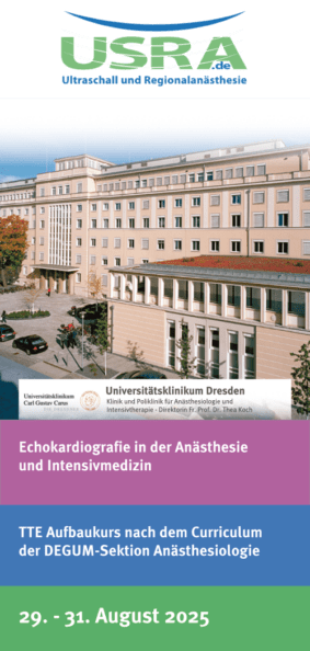 Kursplatz Echokardiografie in der Anästhesie und Intensivmedizin - Dresden August 2025