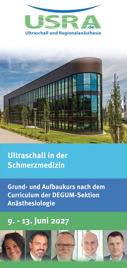 Ultraschall in der Schmerzmedizin - Grund- und Aufbaukurs Juni 2027