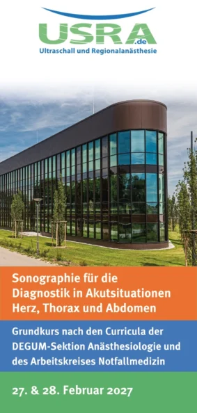 Kursplatz GK Sonografie in Akutsituationen - Augsburg Februar 2027