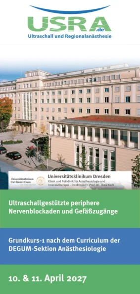 Kursplatz GK - Nervenblockaden & Gefäßzugänge Dresden - April 2027